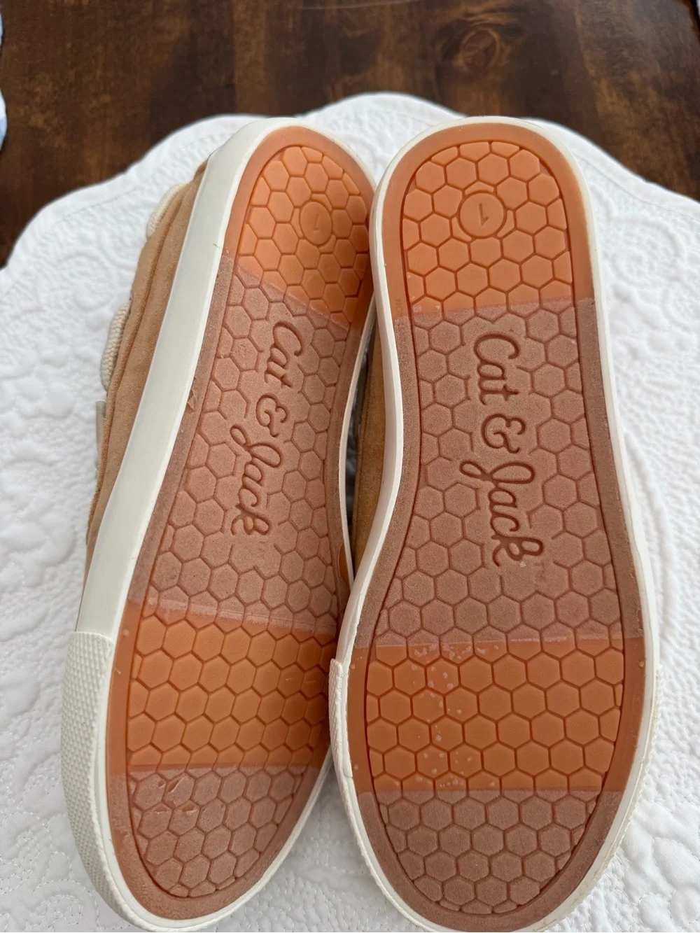 Cat & Jack Kids Tan Suede Boat Shoes